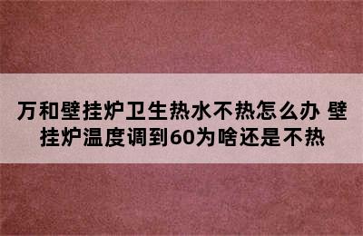 万和壁挂炉卫生热水不热怎么办 壁挂炉温度调到60为啥还是不热